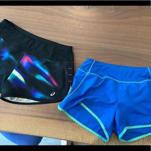 ASICS and Reebok running shorts
